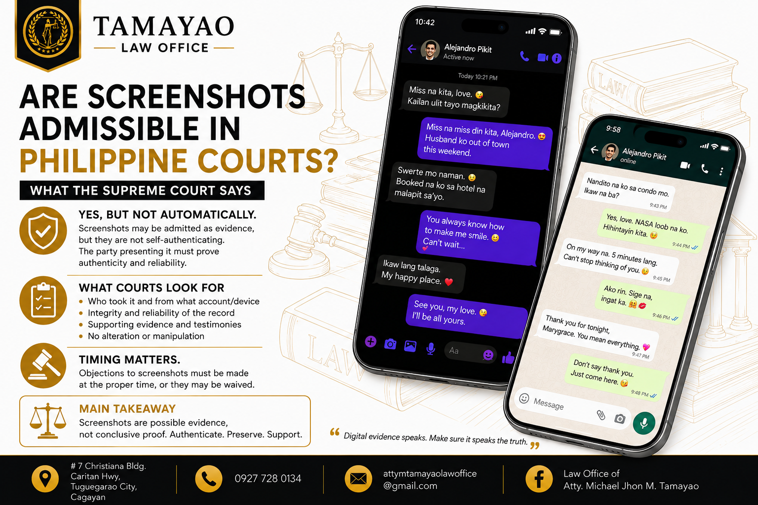 Can Screenshots Be Used in Court in the Philippines?