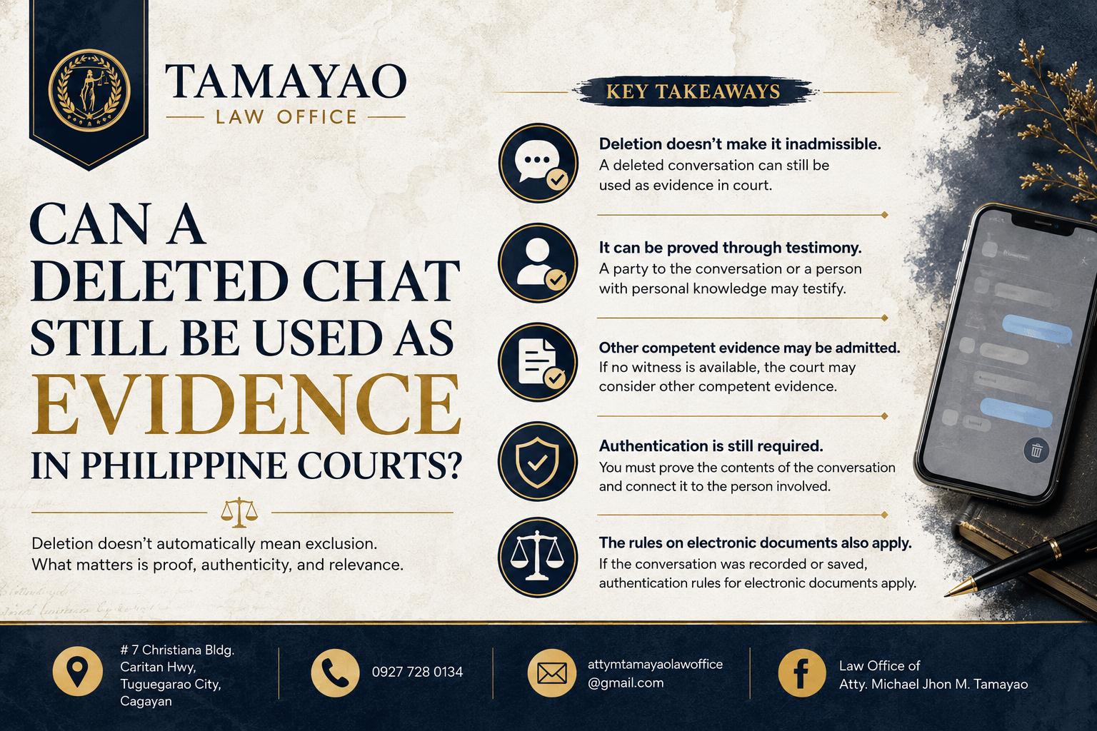 Can a Deleted Chat Still Be Used as Evidence in Philippine Courts?