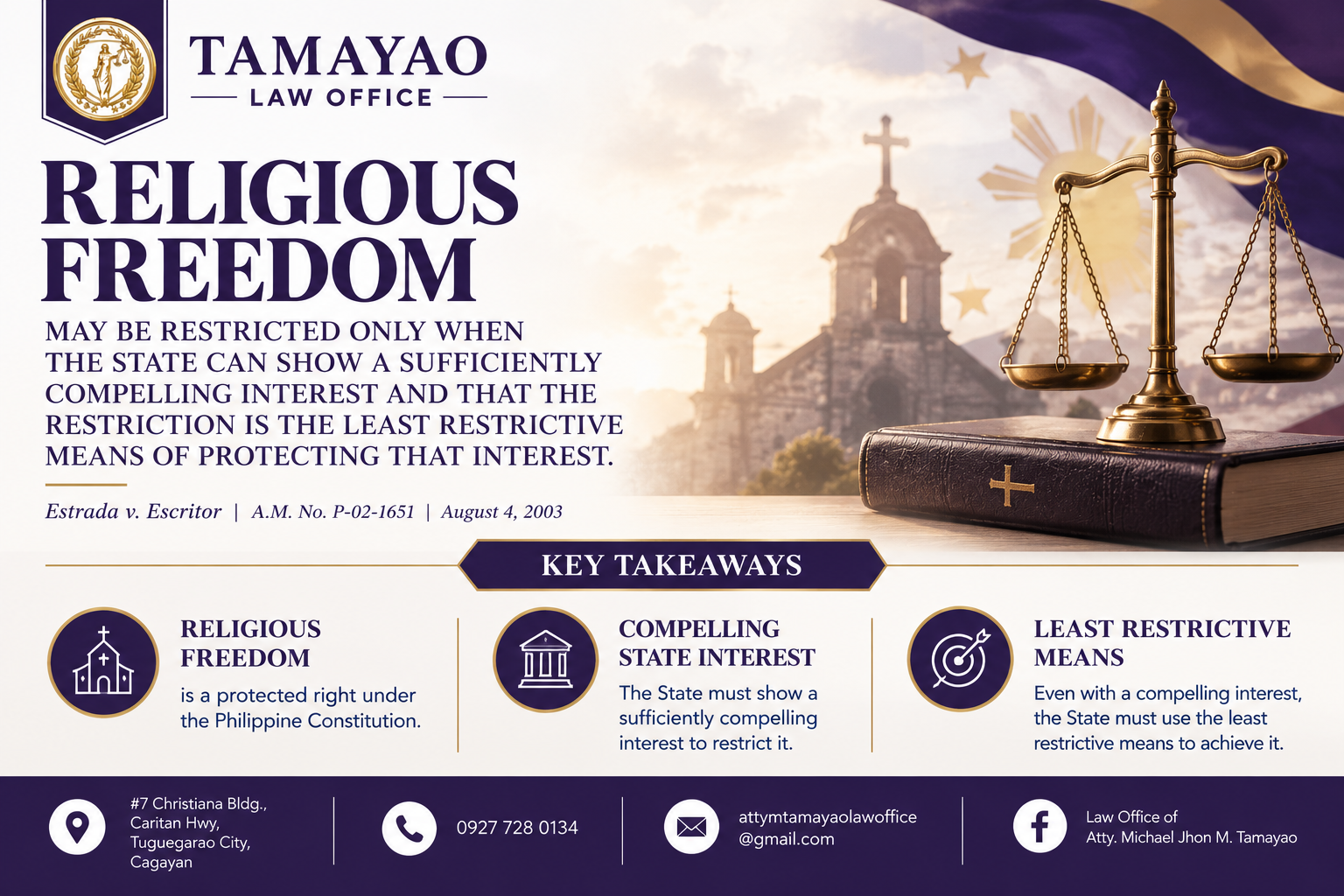 Religious Freedom in the Philippines: When Can the State Restrict the Free Exercise of Religion?
